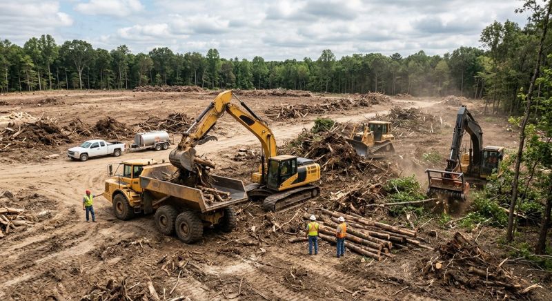 Commercial Land Clearing in Katy, TX