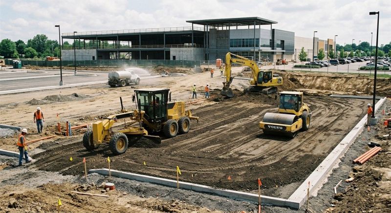 Parking Lot Excavation in Conroe, TX